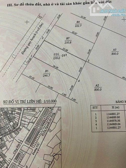 LÔ ĐẤT BIỆT THỰ KHU BÌNH MINH, ĐƯỜNG 3/2. GẦN BÃI SAU, LOTTE MART. S=239m2 10x24m. 18,2 TỶ - 1