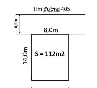 Bán lô đất 112m2 ngang 8m mặt đường 405 Hữu Bằng Kiến Thụy Hải Phòng