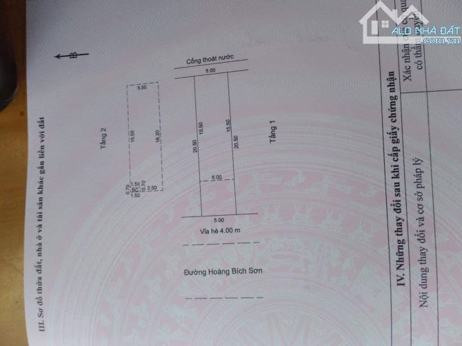 chủ bán Nhà 2 tầng 2 mê hoàng Bích Sơn