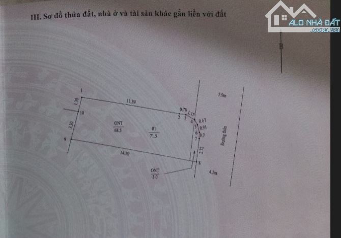 68,5m Thủy Xuân Tiên, ô tô tải thông, sát QL6, Chỉ 1,x tỉ - 1