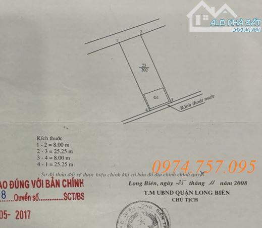 Giá đầu tư, bán mảnh đất đẹp 202m2, mặt tiền 8m, Sài Đồng Long Biên, kinh doanh, 2 thoáng. - 2