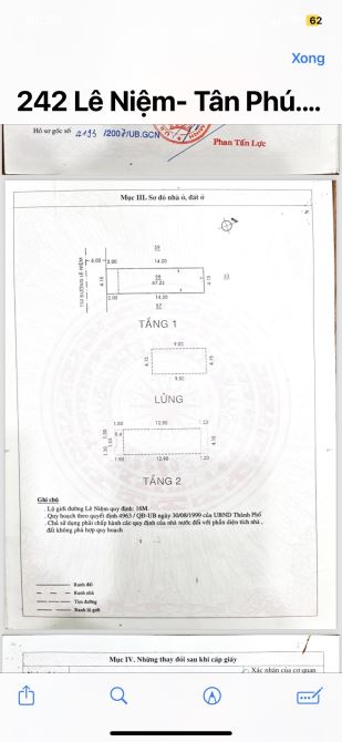 Bán nhà MT Lê Niệm khu bàn cờ P.Phú Thạnh 4,2x16m 2 lầu mới sơn sửa giá 9,2 tỷ - 3