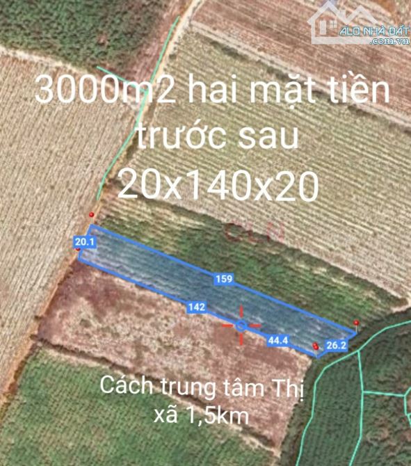 3000m2 Thị xã Lagi, rẻ nhất khu vực, cách trung tâm 1,5km, 2 mặt tiền - 4