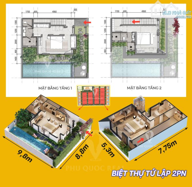 Biệt thự biển giá bằng căn chung cư Hà Nội chỉ 5,1 tỷ, biệt thự hoàn thiện có hồ bơi - 6