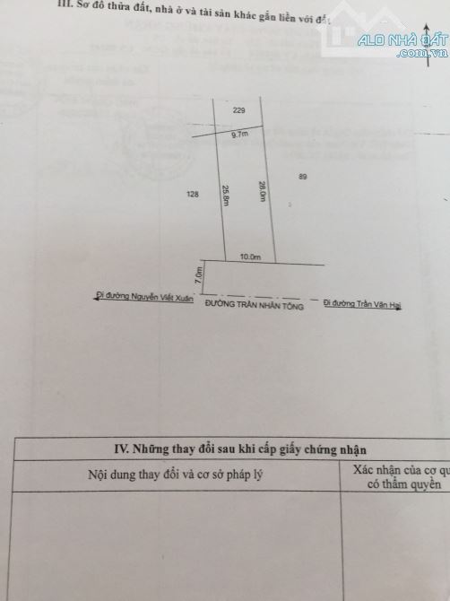 Bán đất mặt tiền đường Trần Nhân Tông 260m2, Phường Trường Chinh, Tp Kon Tum - 1