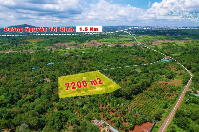 7,2 sào gần hồ câu Cali Ngn Thị Định thuộc Khánh Xuân 5 tỷ - 2
