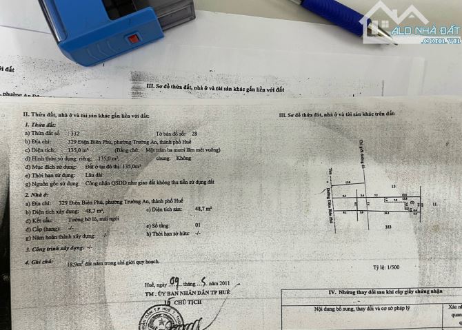 Bán đất 135m2 mặt tiền Điện Biên Phủ, Trường An, TP Huế, cạnh nhà hàng Nam Giao Hoài Cổ - 3