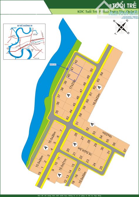 Bán đất Quận 2 dự án Báo Tuổi Trẻ đường Lê Hữu Kiều TP Thủ Đức (391m2) 87 tr/m2 - 5