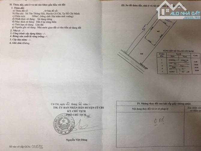 Gia đình kẹt tiền bán nhanh lô đất 200m2, Tân Thông Hội, sát khu vui chơi, 550 triệu.