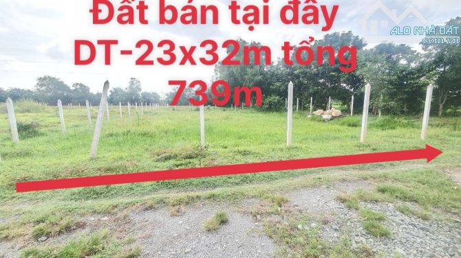 ĐẤT NGỘP GIÁ RẺ XÃ NHUẬN ĐỨC CỦ CHI 23 X32( TDT:739M2) GIÁ BÁN:690 TRIỆU - 1