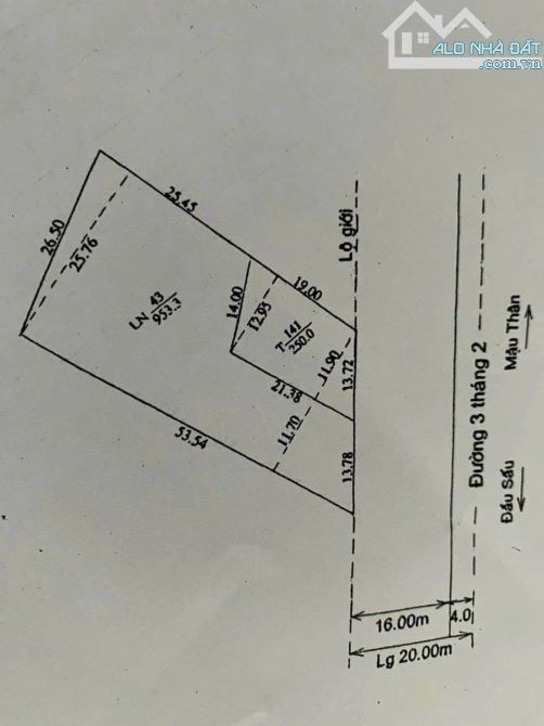 BÁN 1238M² MẶT TIỀN ĐƯỜNG 3/2 - HƯNG LỢI, NINH KIỀU, TPCT - 1