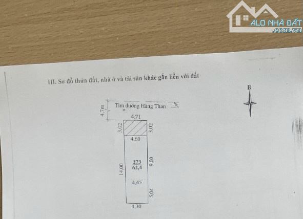 Bán đất tặng nhà cũ mặt đường Hàng Than, Phường Lam Sơn, Tp. Thanh Hoá 62.4m2 giá 5.6 tỷ - 1