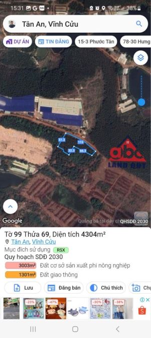 Bán đất qui hoạch skc sat bên cty gỗ Hưng Thịnh , sát bên kcn Sông Mây - Biên Hoà - ĐN - 5