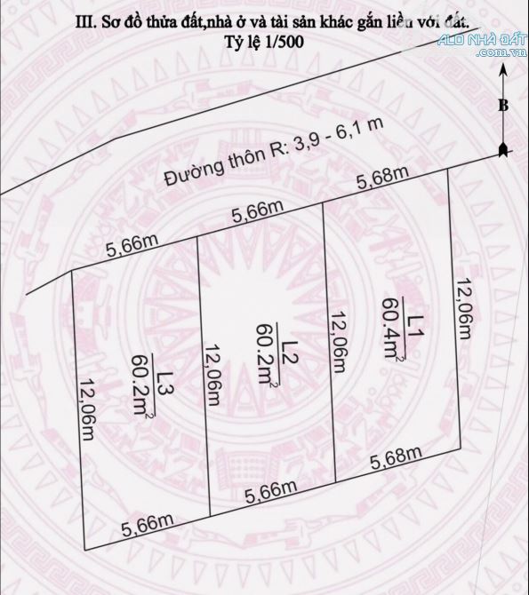 Cần bán lô đất 60m2 ở Kênh Giang – Thuỷ Nguyên ngay QL10 - 5