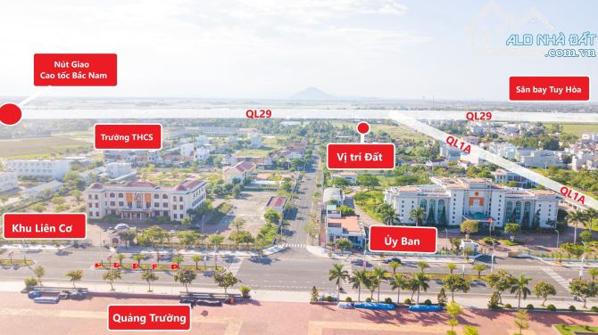 Đất đấu giá trung tâm hành chính Thị xã Đông Hòa, kề khu công nghiệp và sân bay quốc tế - 6