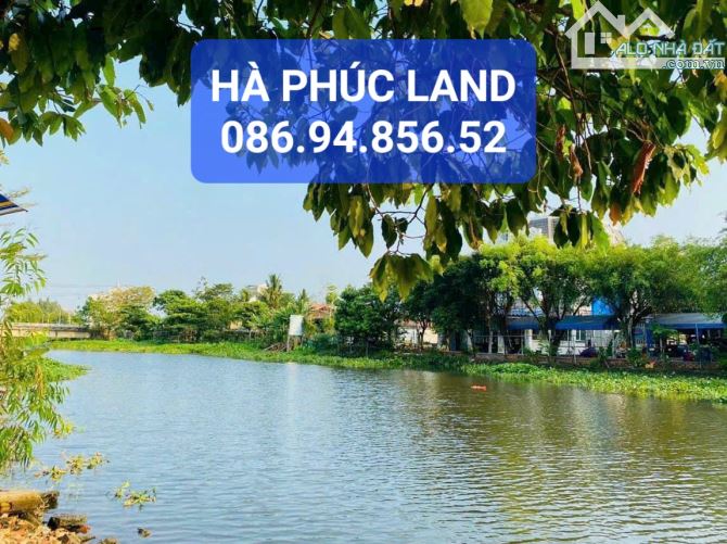 Q12. 24,x triệu/m2. ~ 700 M2 đất MẶT TIỀN Sông Vàm Thuật,  ngang 28M, gần Cầu Ông Đụng.