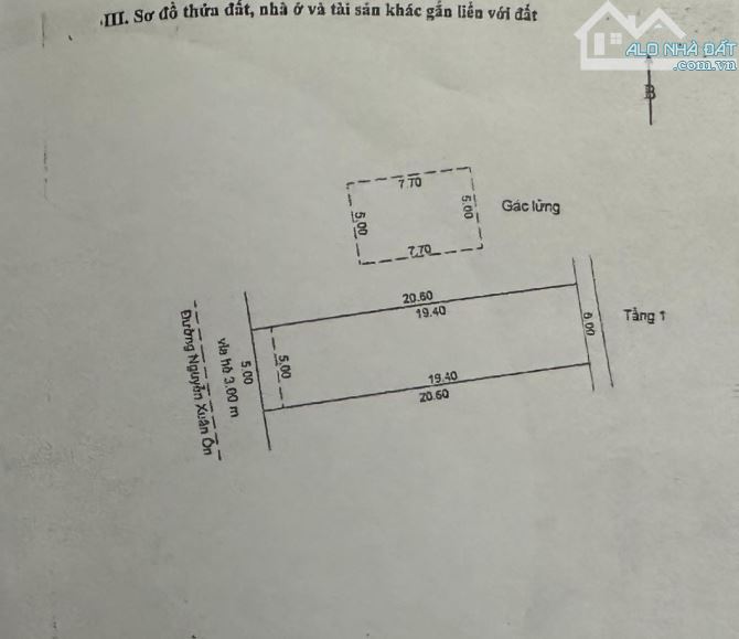 Cần bán nhanh ngôi nhà cấp 4 gác đúc đường 5m5 Nguyễn Xuân Ôn sát trường THPT - 1