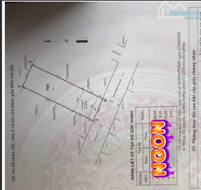 SIÊU HOT - 120M2 ĐẤT HXH NGUYỄN ẢNH THỦ CỰC RẺ 6x20M FULL THỔ - NHỈNH 30TR/M2 - 2