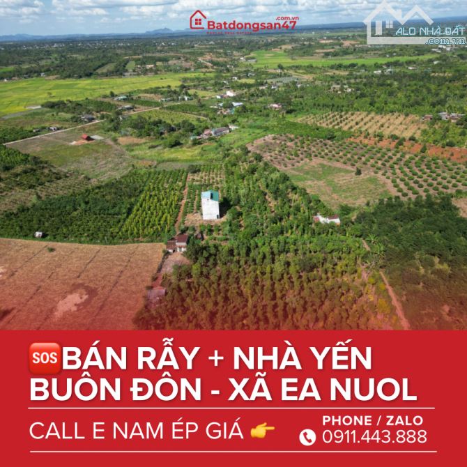 💥5800M2 ĐẤT ĐÃ BAO GỒM SẴN NHÀ YẾN BUÔN ĐÔN - EA NUOL