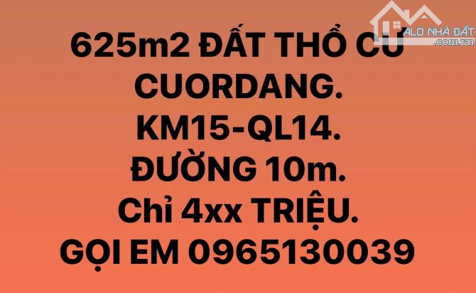 5x26m ĐẤT THỔ CƯ 100% NGAY KM13-QL14 CUORDANG. GIÁ SIÊU RẺ. - 11