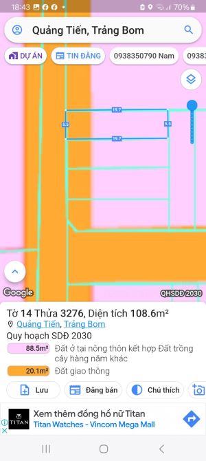 Cần bán lô đất thổ cư, đường nhựa, xã Quảng Tiến, huyện Trảng Bom - 2