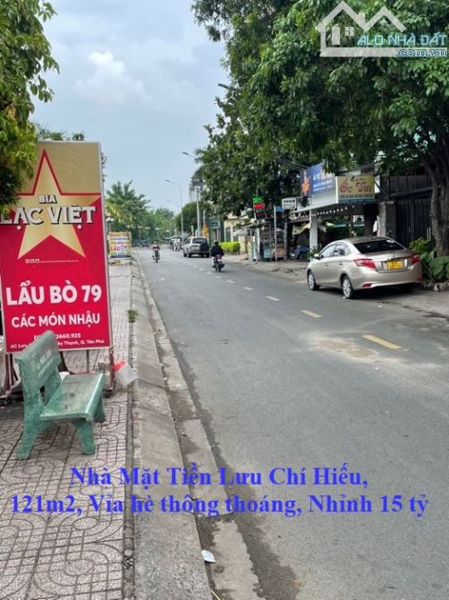 Nhà Mặt Tiền Lưu Chí Hiếu, 121m2, Vỉa hè thông thoáng, Nhỉnh 15 tỷ