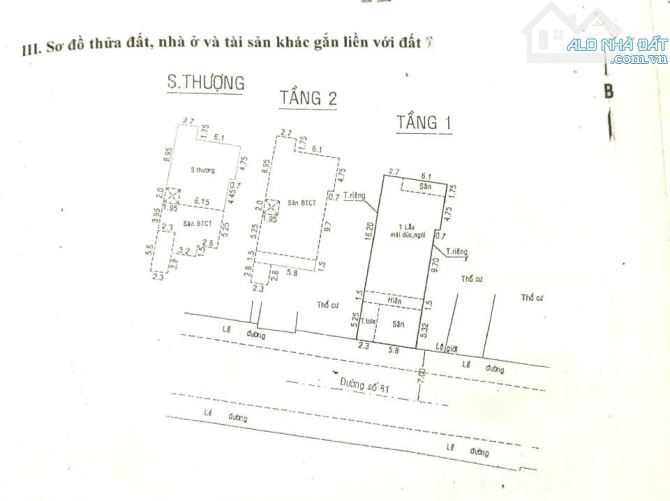 BÁN NHÀ MẶT TIỀN ĐƯỜNG 81 TÂN QUY DIỆN TÍCH NGANG 8.1M DÀI 23M, NHÀ NỞ HẬU - TỔNG 191M2 - 2