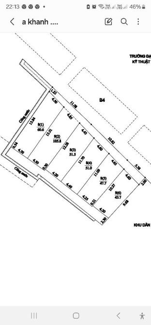 6 LÔ SÁT VIN GIA LÂM - SÁT ĐƯỜNG 5 -KHU QUÂN ĐỘI K612 - Ô TÔ VÀO ĐẤT - 1