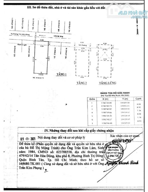 Bán nhà gấp, Đ. Tân Hòa Đông, Q. Bình Tân, Giá 7ty1, Sổ hồng riêng - 7