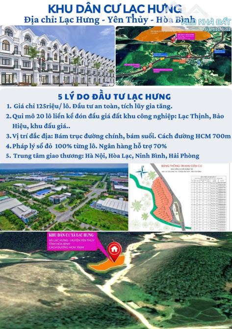 Chỉ 120 triệu lô đất 110m full thổ cư gần KCN công nghệ cao Bảo Hiệu, yên Thủy, Hoà Bình