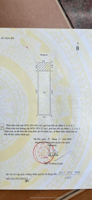 Mảnh đất phân lô vỉa hè ô tô tránh 61 Phùng Chí Kiên, vị trí đẹp ở sướng.