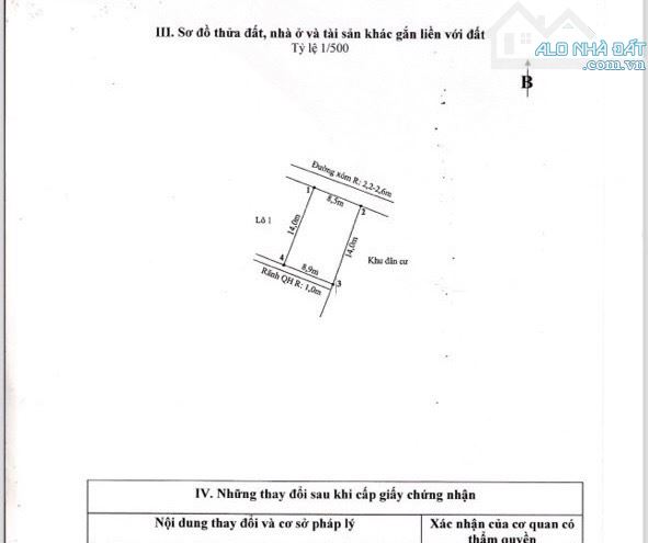 💥💥💥 Bán đất đấu giá Thôn 4, Thuỷ Sơn, 121m2, ngang 8,5m, nở hậu, Hướng Đông Bắc. - 3