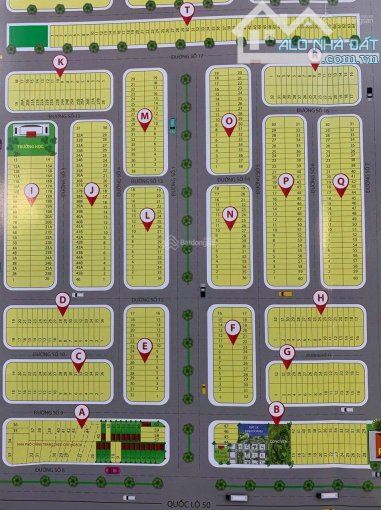 Cần bán lô đất 100m2 trong KDC Hiện Hữu cách  TTHC Cần Đước -cách chợ 300m