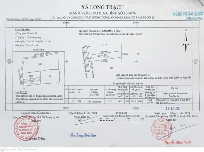 Bán lô đất 113m2 đối diện khu công nghiệp Cầu Tràm, dân cư đông đúc giá 700 triệu - 3