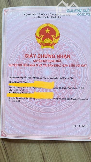 BÁN TOÀ NHÀ CĂN HỘ CHO THUÊ 7 TẦNG 145/12A NGUYỄN ĐÌNH CHÍNH, P11, PHÚ NHUẬN. GIÁ 36 TỶ - 6