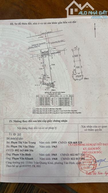 Bán Nhà Vị Trí Đẹp Đường Trần Quang Khải, P. Tân Định Quận 1 DT: 5 x 30, Nở Hậu 9.1m - 3