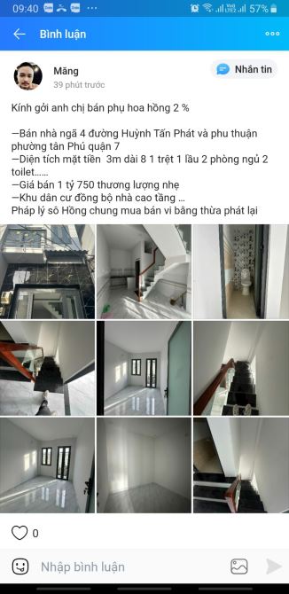 Bán nhà mới Huỳnh Tấn Phát, Quận 7, Dt 3x8m, 1 lầu. Giá 1,75 tỷ - 8