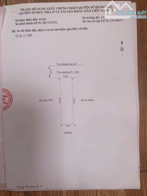 Lô đất duy nhất mặt trục xã Bắc Sơn, An Dương. Giá đầu tư - 1