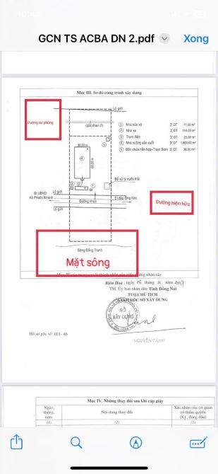 Bán Nhà Mặt Tiền đường Phước Khánh, huyện Nhơ Trạch, Tỉnh Đồng Nai ( 29,860m2) giáp sông