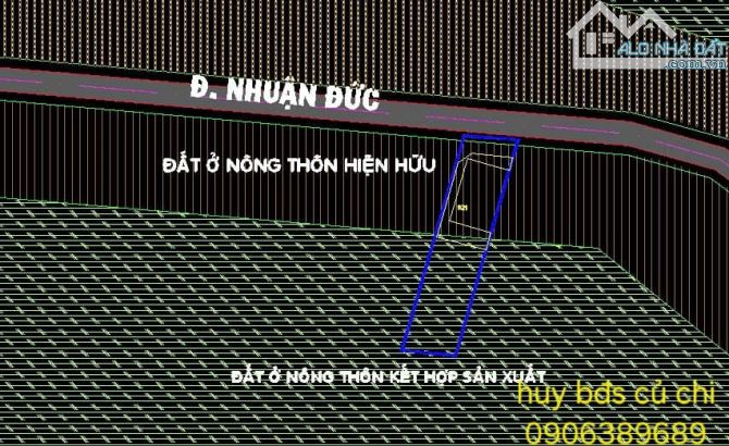 bán đất 2 mặt tiền có kho nhỏ đường nhuận đức - 1