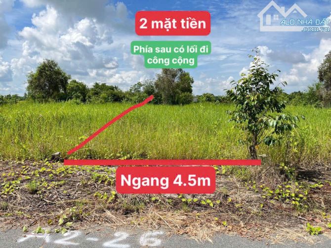 LÔ ĐẤT 2 MẶT TIỀN CÁCH CHỢ BÌNH CHÁNH 8KM GIÁ CHỈ 790 TRIỆU - 4