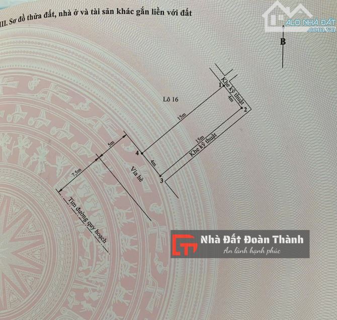 60m2 đất lô 13 Lê Hồng Phong, mặt đường Công An Quận thông ra Bùi Viện