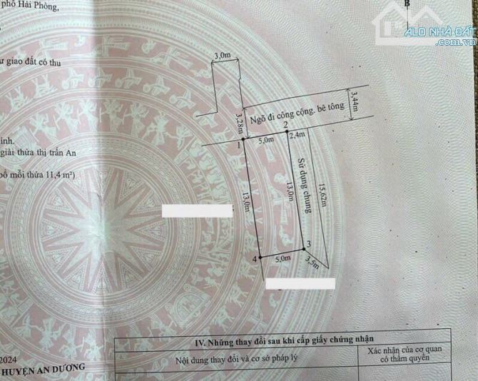 —Nhà cấp 4 tại Tổ 3 Thị Trấn, An Dương—Diện tích 65m2—Ngang 5m—Đường 3,5m thông - 2