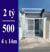 Bán nhà mặt tiền đường Bình Chánh, xã Đa Phước. Dt: 4 x 14m. Giá 2 Tỷ 130