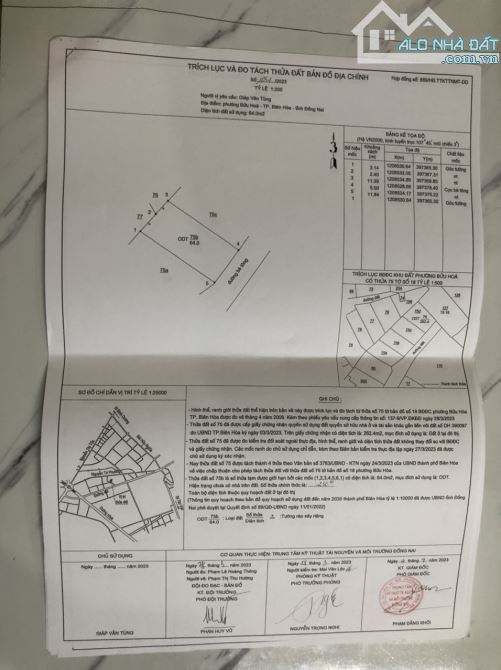 Bán đất P.Bửu Hoà 4 lô liền kề 66m2/lô giá chỉ 1,68 tỷ sổ hồng cầm tay hẻm xe hơi thông - 1