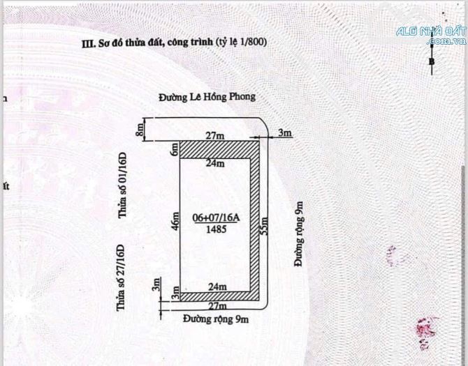 Bán Đất Lô Góc 3 Mặt Tiền Tuyến 1 LÊ HỒNG PHONG - Giá Đầu Tư * Đinh Trịnh HPH