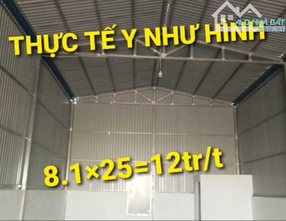 Nhà Cho thuê 8,1 x 25 = 12tr/t Vĩnh Tân Tân Uyên Bình Dương