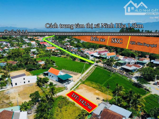 Bán đất thổ cư Ninh Giang thị xã Ninh Hòa giá 820 triệu - 1