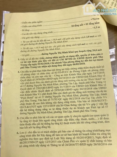 BÁN ĐẤT CÓ GIẤY PHÉP XÂY DỰNG 21 TẦNG , ĐƯỜNG NGUYỄN THỊ MINH KHAI , KHÁNH HOÀ - 3