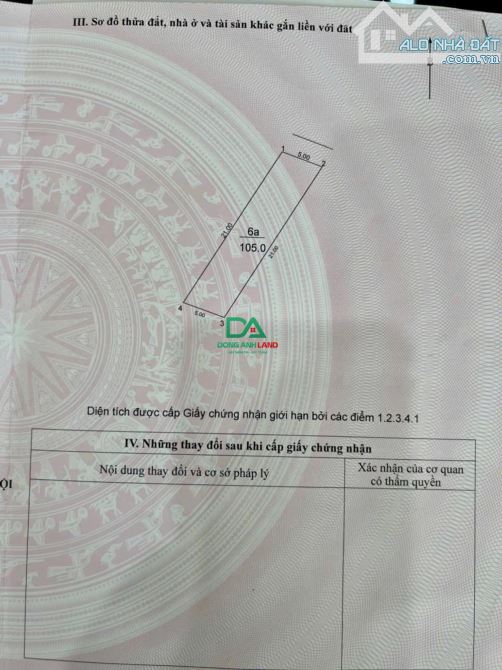 Bán 105m đất Hà Lâm 2, xã Thuỵ Lâm, Đông Anh giá 3x tr/m2 - 4